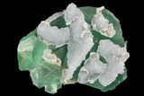 Green & Purple Fluorite Crystal Cluster - China #98074-1